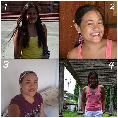 Styles of wearing a head buff