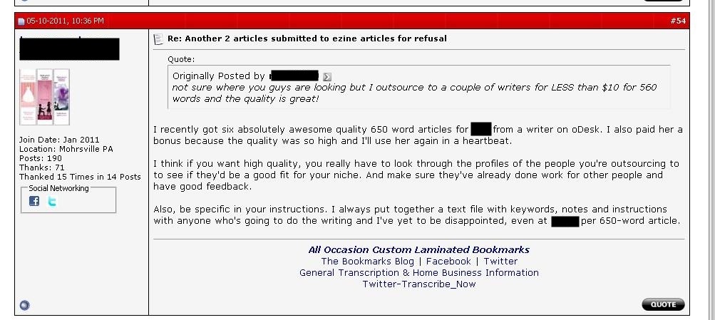 warrior forum recommendation