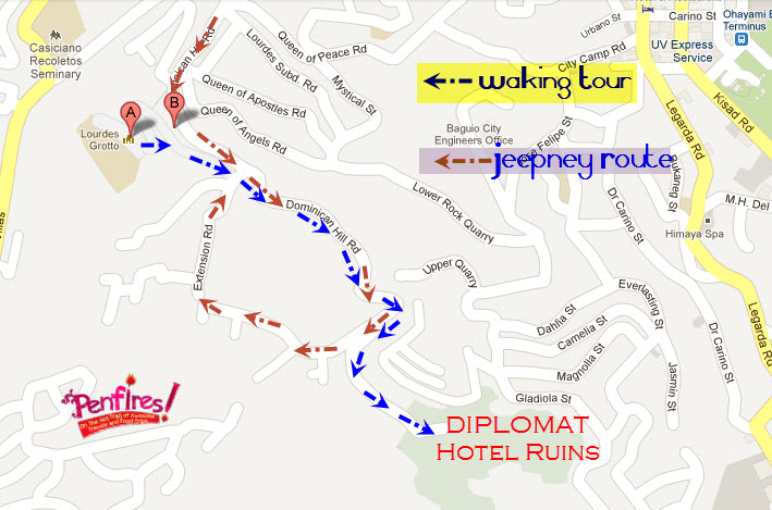 lourdes grotto to dominican hill