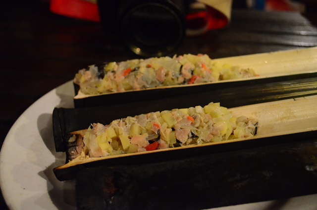 cooked in bamboo