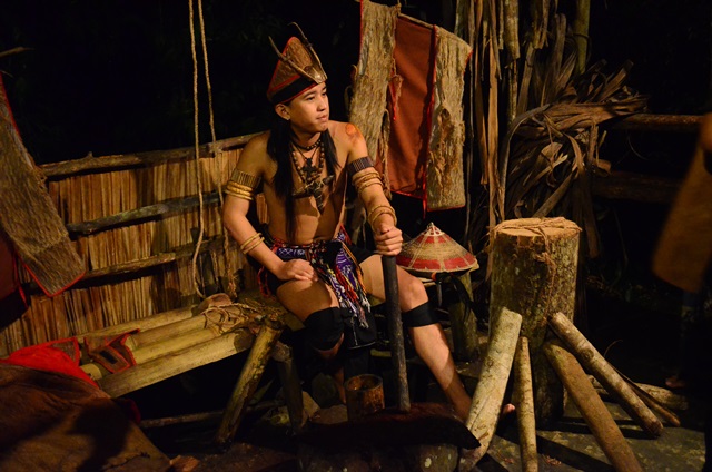 warrior in traditional clothes