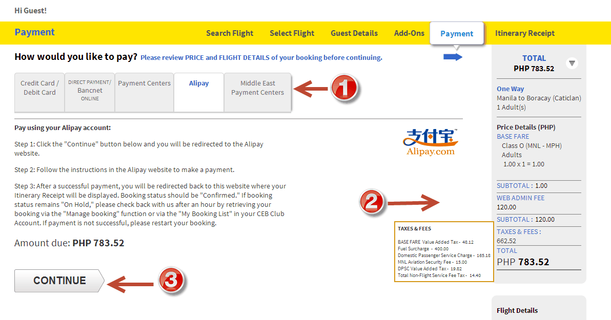 Piso fare sample cost Manila to Caticlan