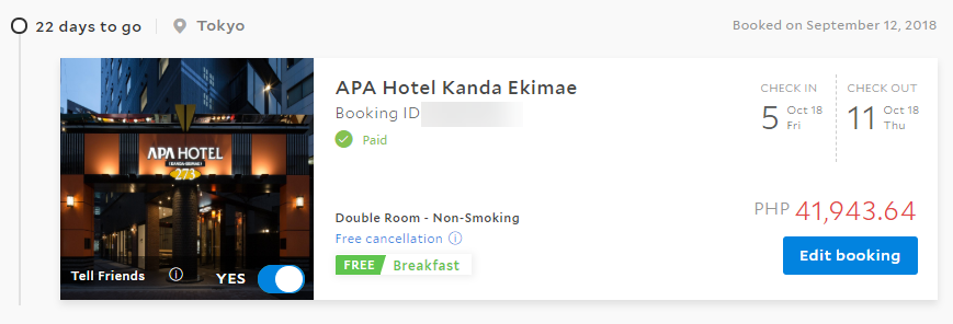 Agoda Booking Tokyo Hotel